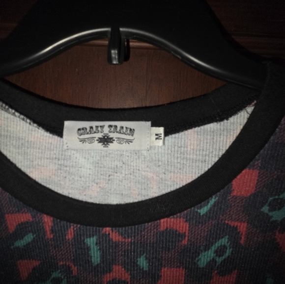 Crazy Train Multicolor Long Sleeve Top - Picture 3 of 3